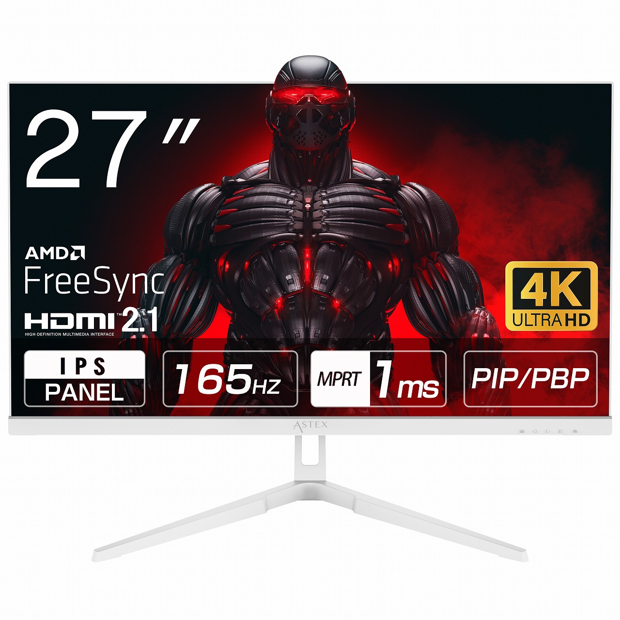 WIS ウィズ 27U165JPW ホワイト 27インチ4K165Hzモニター 44,972円