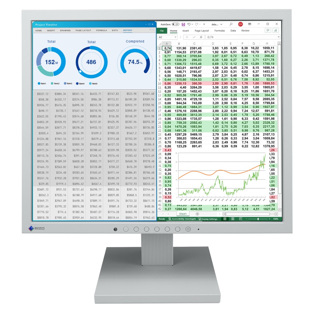 EIZO SXGA相応う FlexScan 17型色合い液晶管する(DVI-D(HDCP 1.4)、D-Sub 15いの一番/セレーングレイ) S1734-TGY