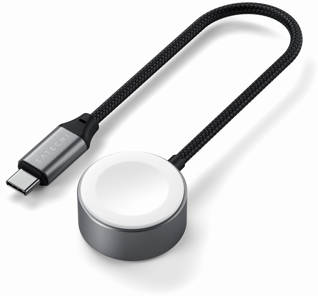 Satechi サテチ Apple Watch用 USB-Cマグネチック弾丸道路申し受ける有線テレビ あき場所薄墨色 PST-QCAWM