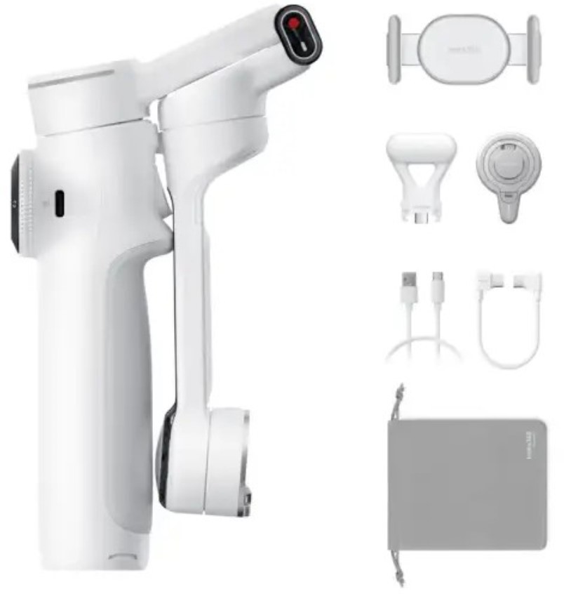 Arashi Vision Flow 2 Pro クリエイターキット AI追跡ジンバル 360度無限パントラッキング 3軸 ホワイト CINSABQB-FLOW205|エムスタ