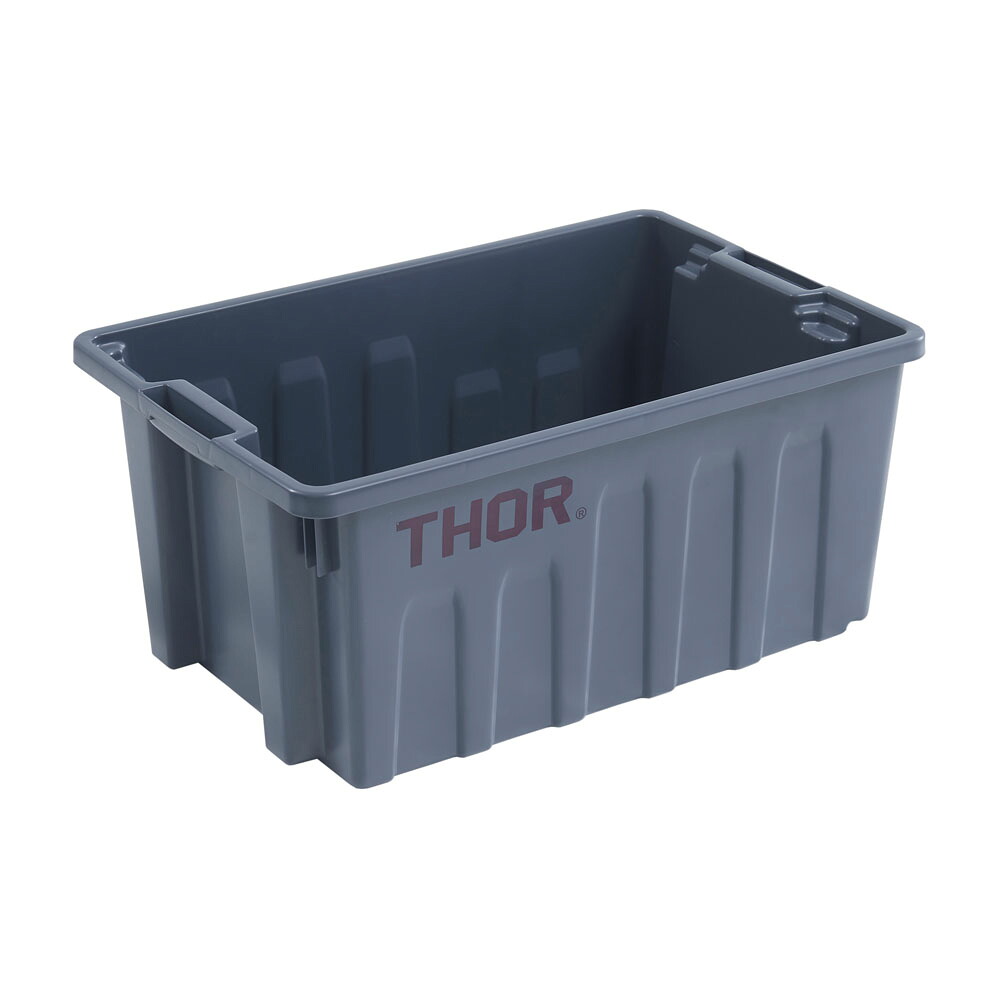 Trust トラスト TRスタッカブルトートボックス(フタ無) 40L 3021 グレー
