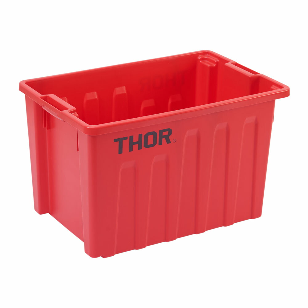 Trust トラスト TRスタッカブルトートボックス(フタ無) 55L 3022 レッド