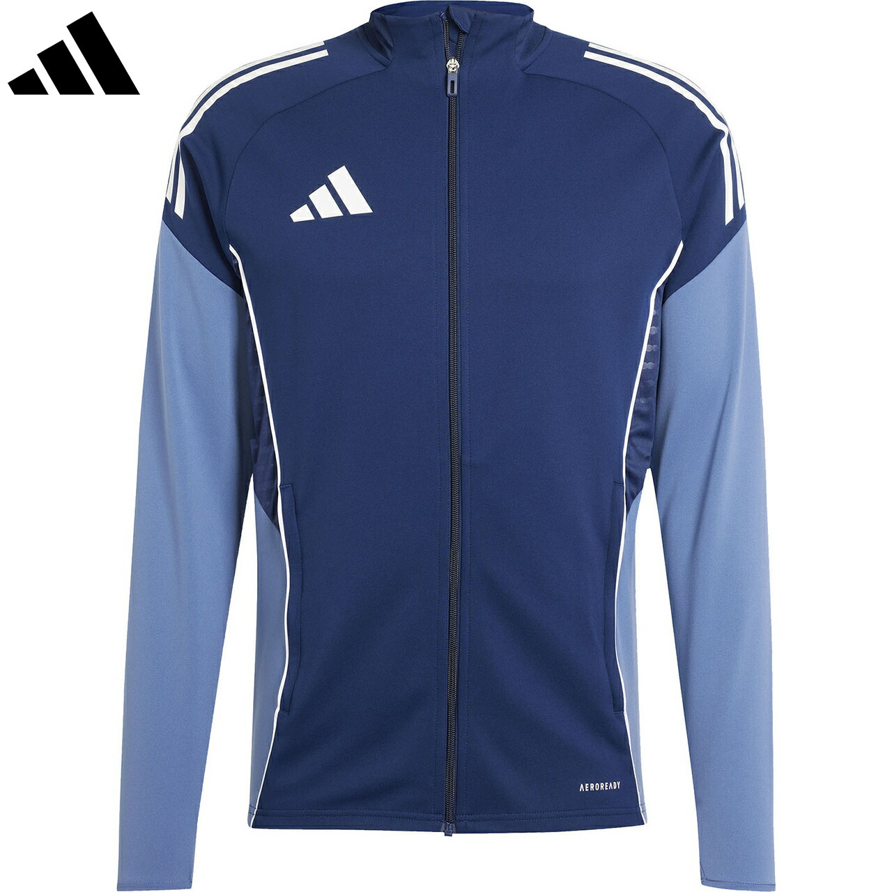 流通経済大学 adidas AEROREADY フルジップジャケット ネイビー 流通