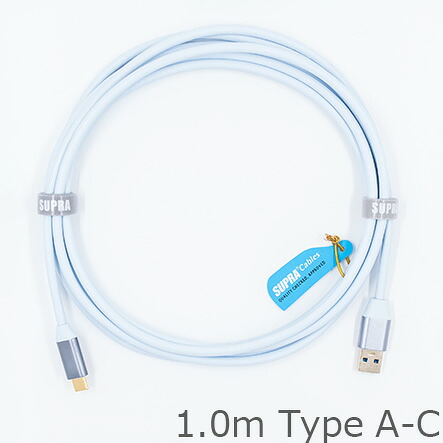 SAEC サエクコマース SUPRA USB 3.2有線テレビ Type A-C 1.0m 高品質SUPER HIGH SPEED 相応うUSB有線テレビ
