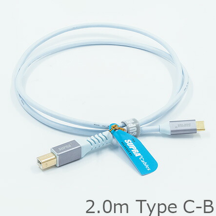 SAEC サエクコマース SUPRA USB 2.0 Type C-B 2.0m 高品質HIGH SPEED 相応うUSBケーブ