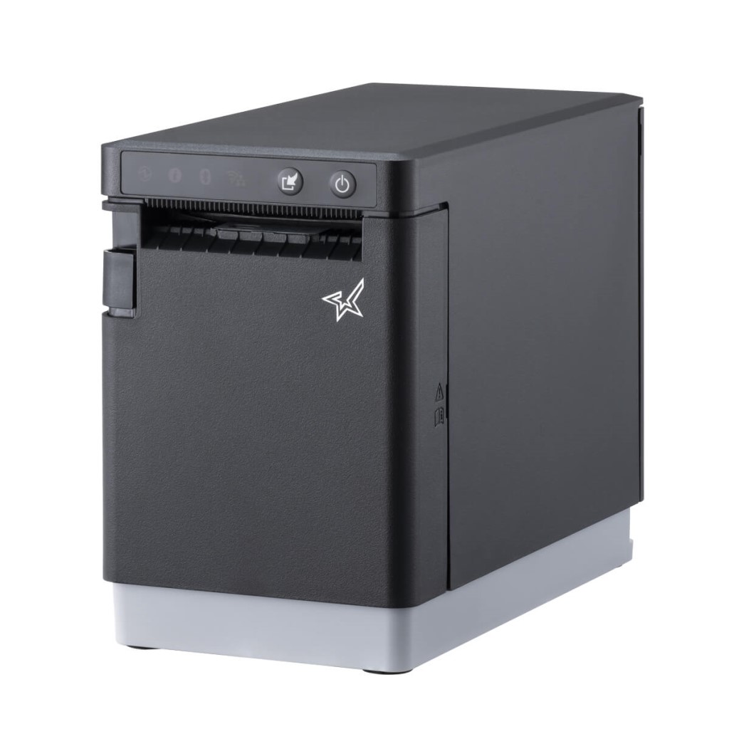 スター精密 サーマルラベルプリンター(有線LAN/USB-A・C/Bluetooth/無線LAN/2インチ/オートカッター) MCL21CWBI BK JP