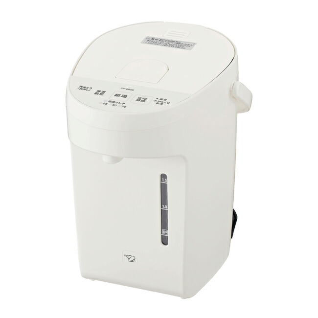 ZOJIRUSHI 象印 CP-EB20(WA)ホワイト マイコン沸とう 電動ポット 2.0L|エムスタ