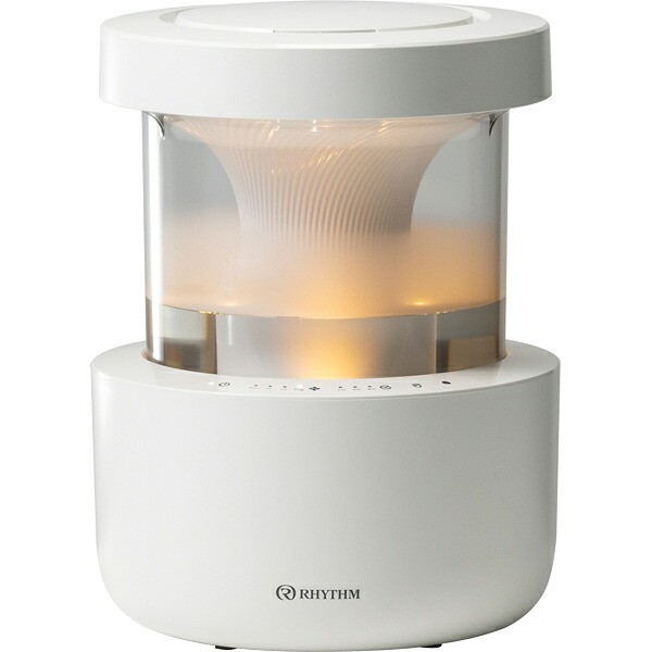 RHYTHM 音楽的リズム 9YYA29RH08超音波式加湿器「MIST 350」ともし火薄墨色