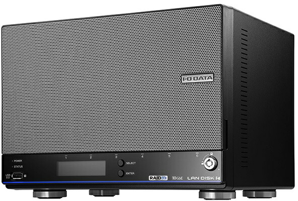 I・O DATA アイオーデータ 法人向け6ドライブNAS(ネットワークHDD) 5年保証 96TB HDL6-HB96|エムスタ