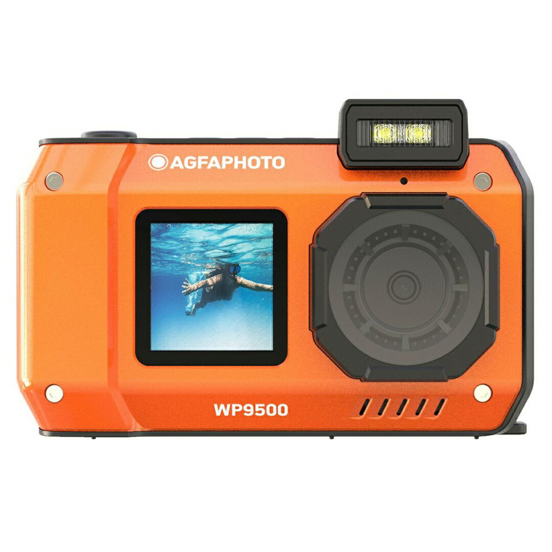 AGFAPHOTO アグファフォト WP9500OR AGFA 防水デジタルカメラ オレンジ