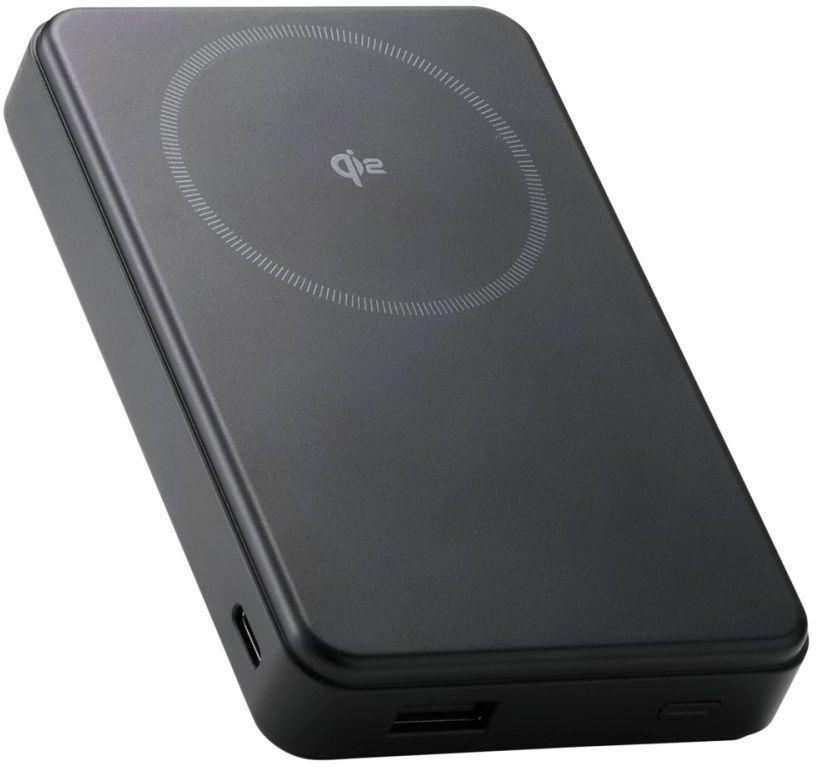 納期1月以降 ELECOM エレコム DE-C67-10000BK モバイルバッテリー/リチウムイオン電池/Qi2対応ワイヤレス充電器/10000mAh/20W/USB-C入出