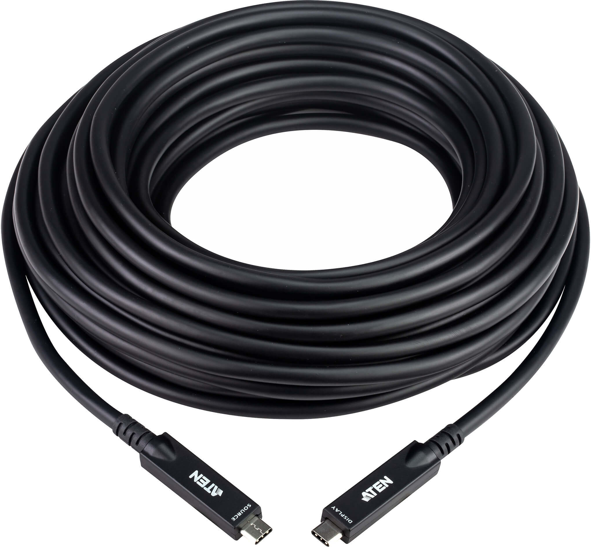 ATEN エーテン 15m 4k60p DP 海抜 mode 相応う USB-C 衣料繊維有線テレビ