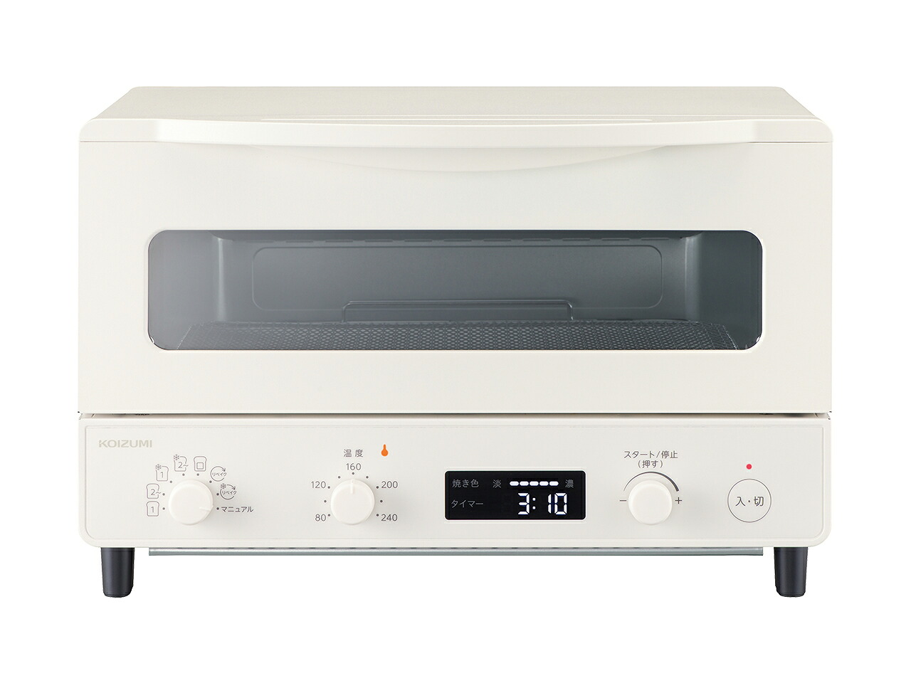 KOIZUMI 小泉成器 KOS-1237/W　マイコン式4枚焼きオーブントースター｜エムスタ