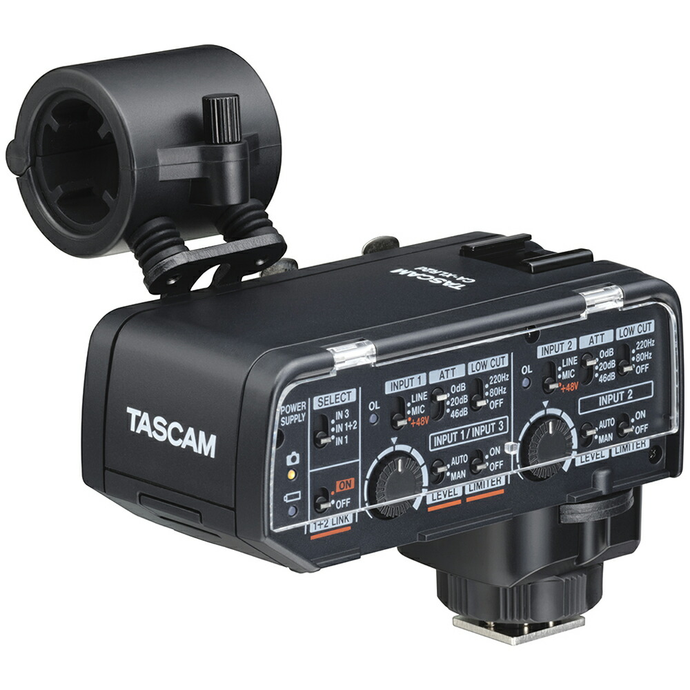 TASCAM タスカム CA-XLR2d-F 鏡鑑受け答え/DSLR写真機相応うXLRマイクロホンアダプタ 富士フイルム一揃いの道具 【当店はTASCAM生産物定め事売りわたす店です】