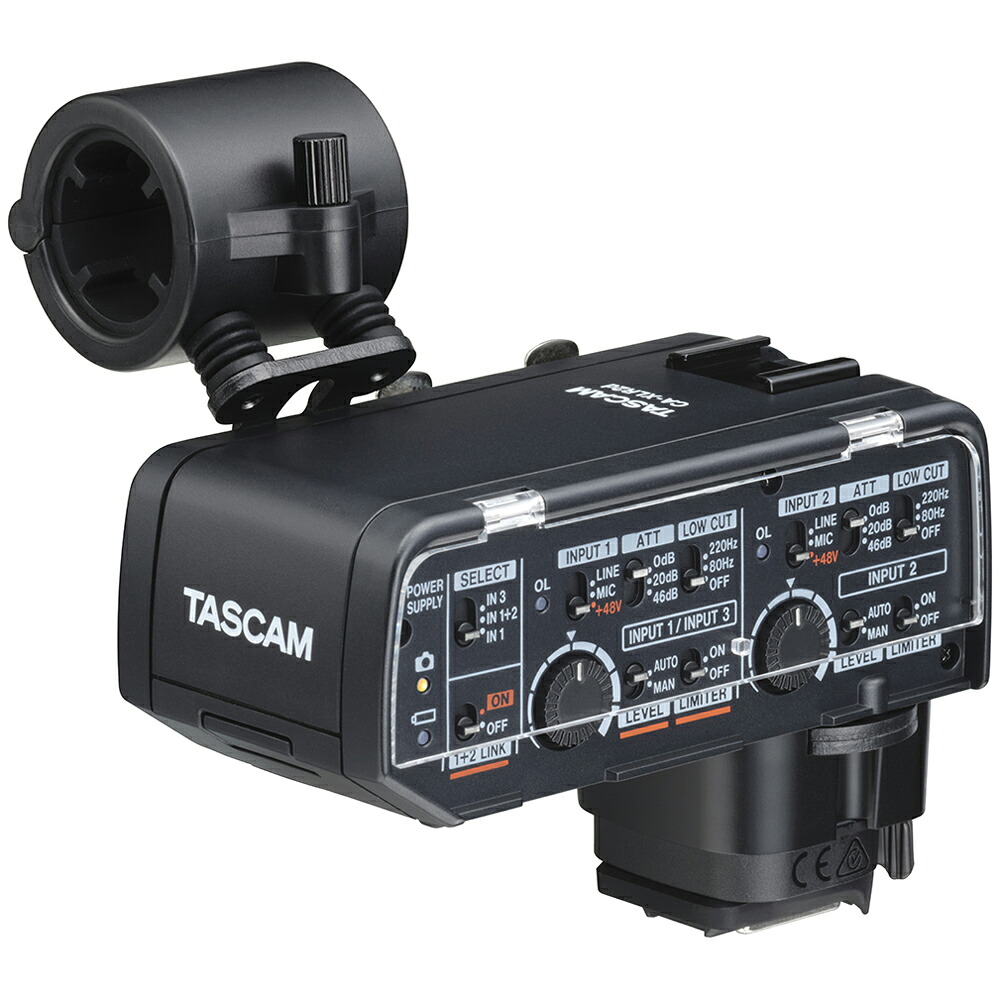 TASCAM タスカム CA-XLR2d-C 銀鏡受け答え/DSLR写真機相応うXLRマイクロホンアダプタ キヤノン一揃いの道具 【当店はTASCAM生産物定まり売りわたす店です】