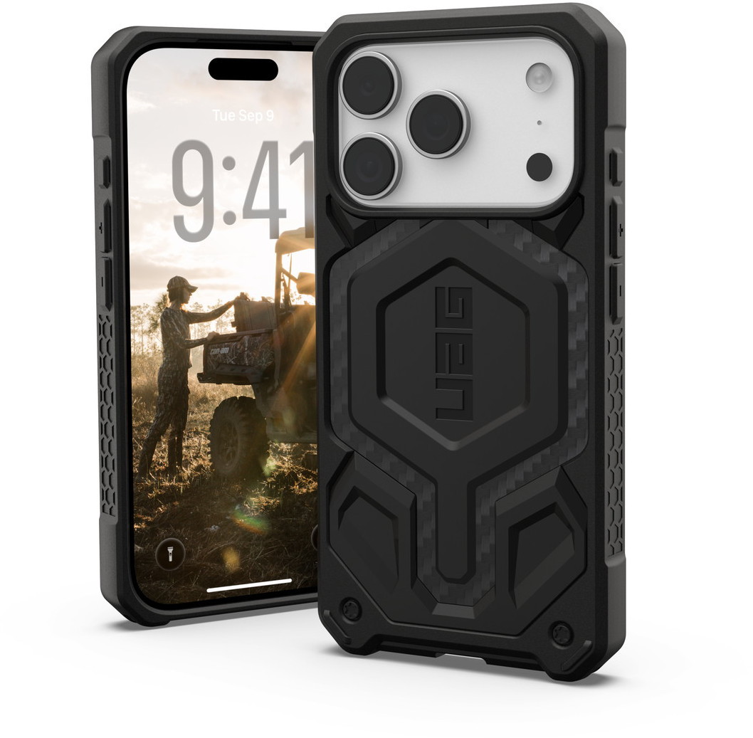 Urban Armor Gear UAG iPhone 17 Pro相応う耐衝撃容れもの MONARCH PRO MAGSAFE / CAP 炭素衣料繊維 UAG-IPH25MA-PMC-CF