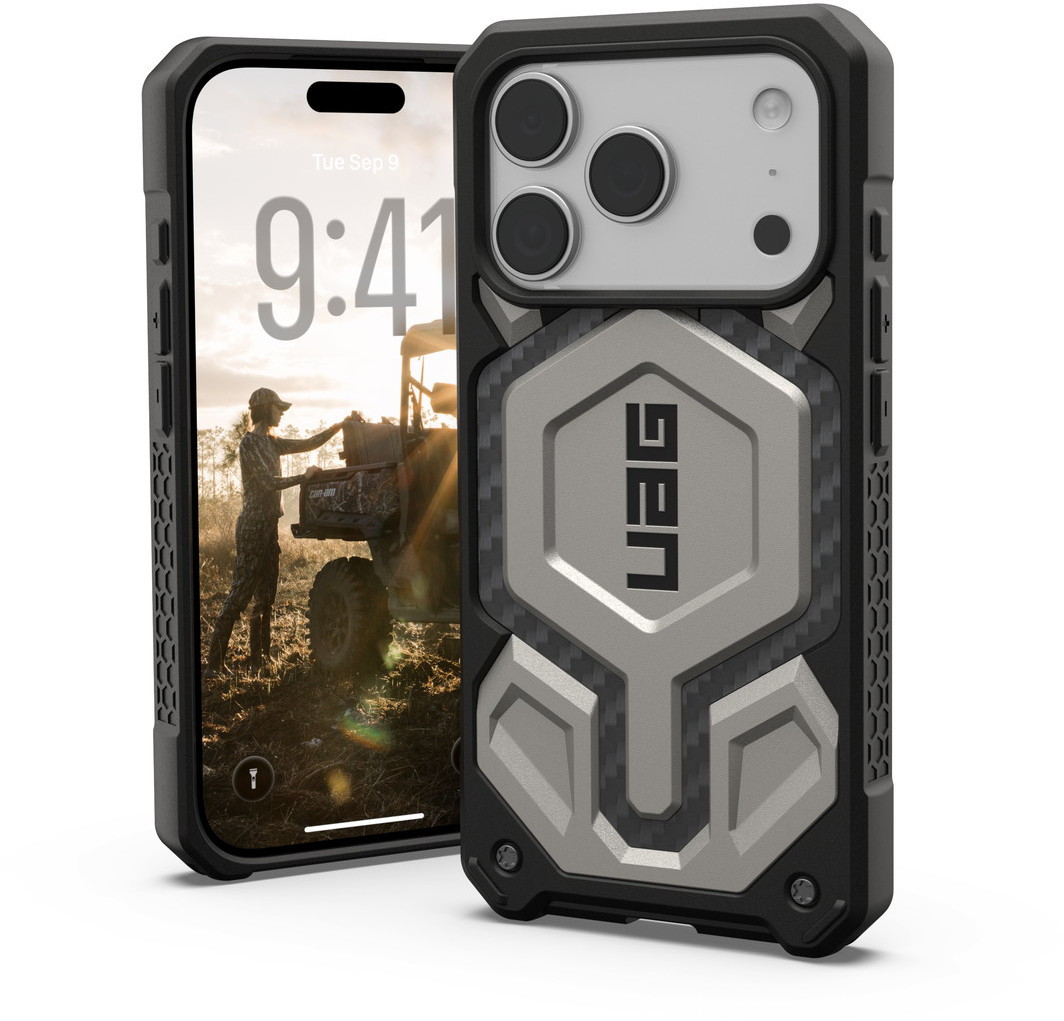 Urban Armor Gear UAG iPhone 17 Pro相応う耐衝撃容れもの MONARCH PRO MAGSAFE チタン UAG-IPH25MA-PMS-TI