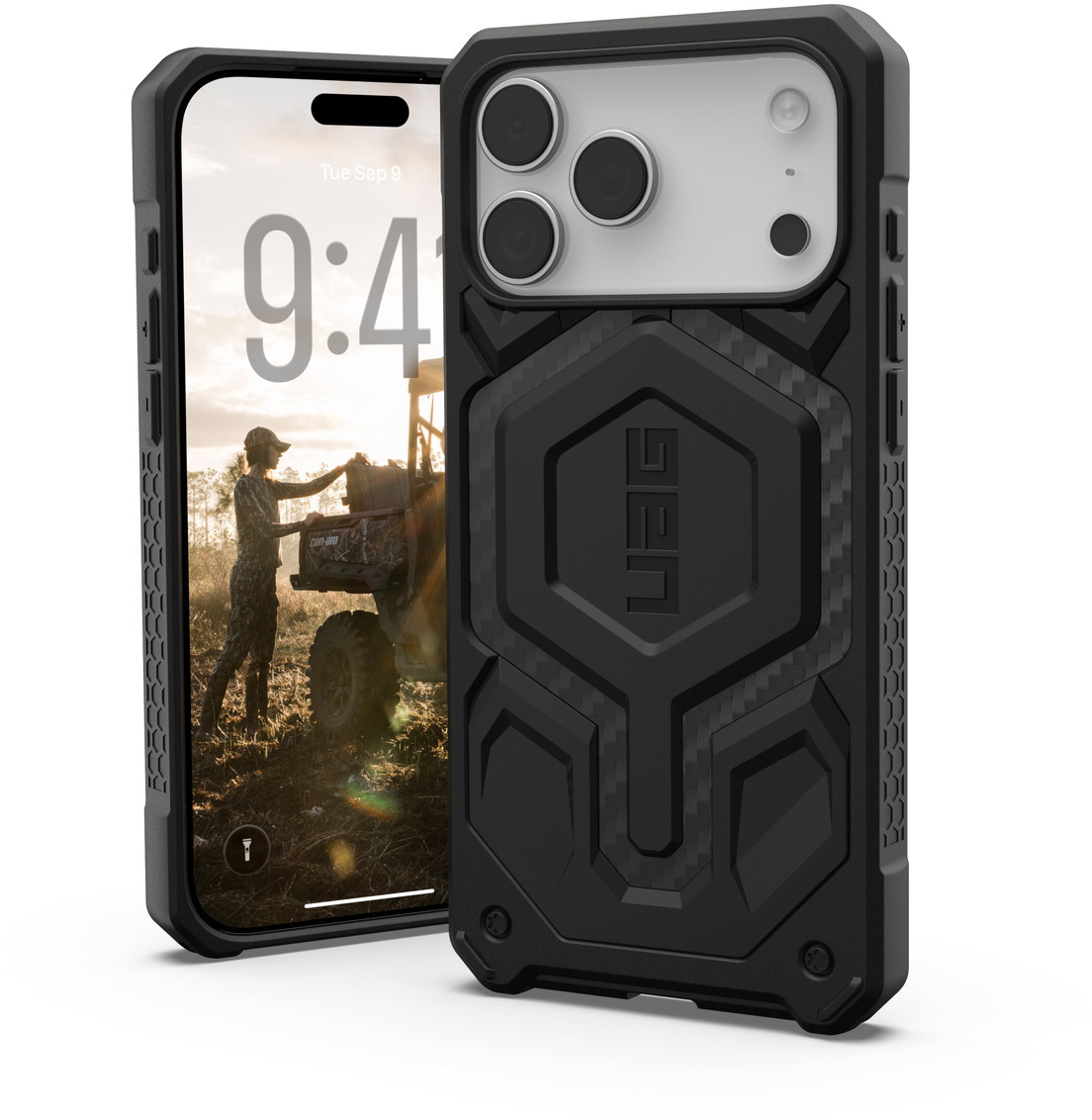 Urban Armor Gear UAG iPhone 17 Pro Max相応う耐衝撃容れもの MONARCH PRO MAGSAFE /CAP 炭素衣料繊維 UAG-IPH25天使の都市-PMC-CF