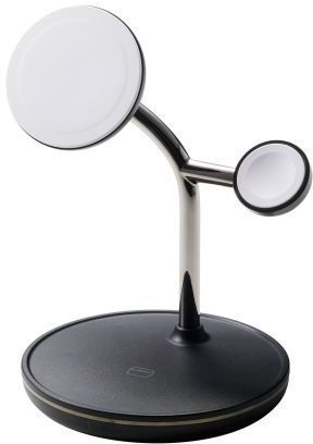 ELECOM エレコム ワイヤレス充電器/スタンド型/マグネット対応/3in1/15W/MfM認証/MfA認証/ブラック W-MS07BK｜エムスタ