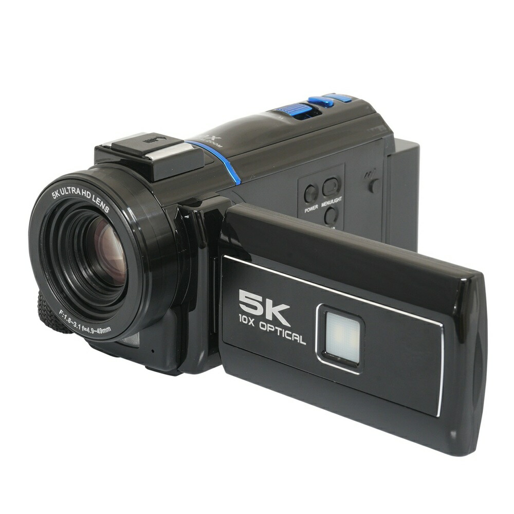 CABIN キャビン DVC-A1 デジタルビデオカメラ 5K コンパクト軽量 光学10倍ズーム タイムラプス スローモーション（HD120fps）撮影可能 ビデオカメラ 動画 静止画 運動会 卒業式 入学式 文化祭 出産 ホームパーティー 行事 イベント おでかけ ホームビデオ