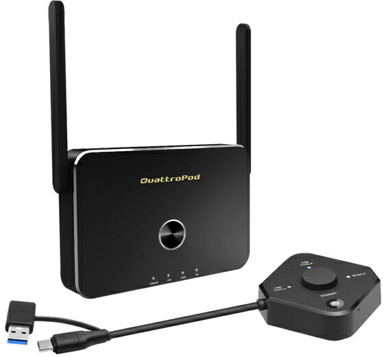 NimbleTech 受付機1台・透過率機1台仕掛ける QuattroPod USB 1T1R QPU-TX1S