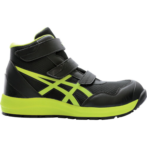 ASICS アシックスジャパン ASICS ウィンジョブCP216 ブラックXネオンライム 28.0cm|エムスタ