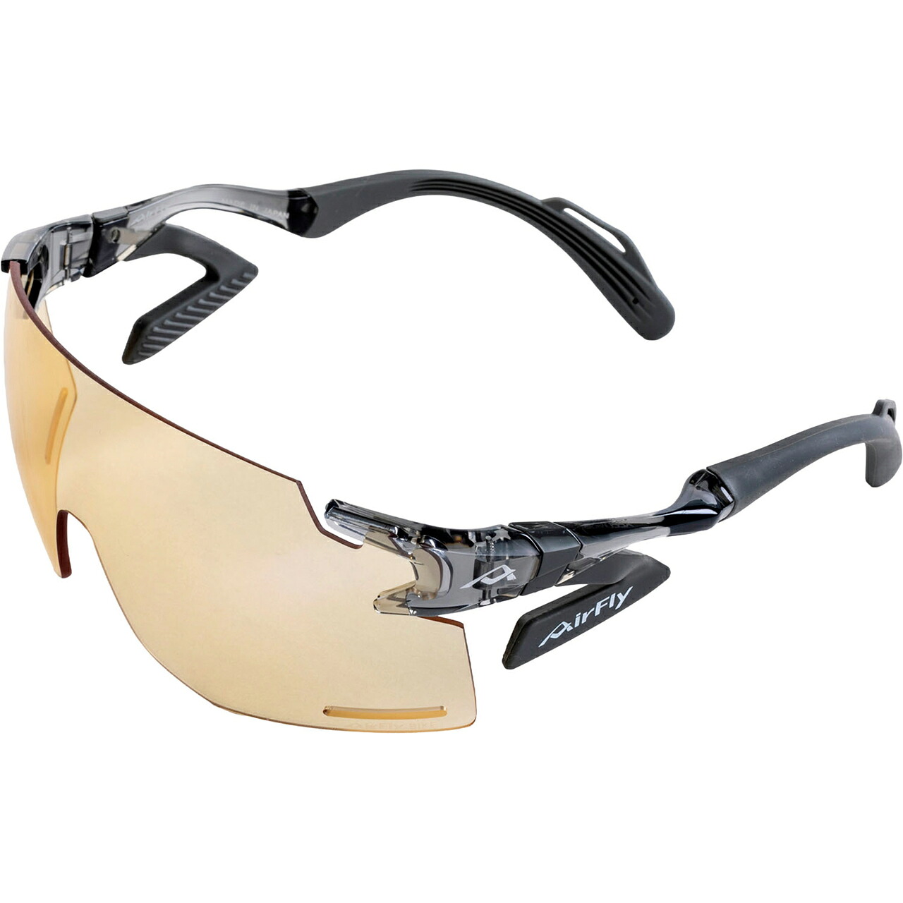 Airfly エアフライ 【ユニセックス】鼻パッドがないスポーツサングラス(室内競技向けAirfly) AF-301 C-34 ID50 【フレーム/クリアーアッシュ・レンズ/ライトブラウン】|エムスタ