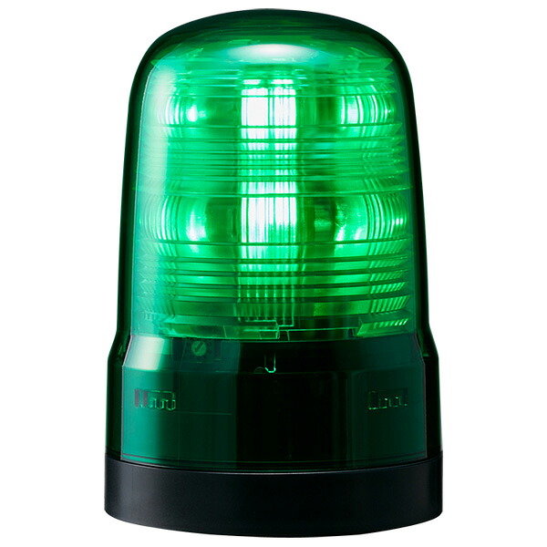 PATLITE パトライト 小型LED回転灯 緑 DC12～24V SF08-M1KTN-G