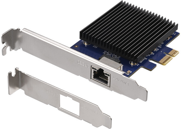 BUFFALO 緩衝装置置き目 10GbE相応うPCI Express2階建てバス用ローカルエリアネットワーク歌留多 LGY-PCIE-MG3
