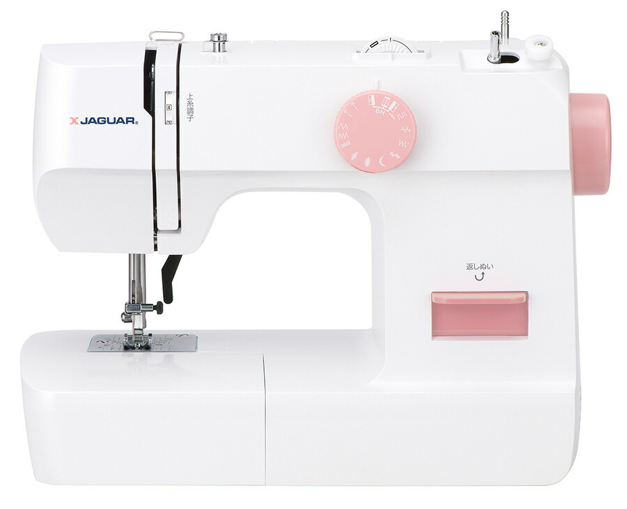 KOIZUMI 小泉成器 電動ミシン おすすめ JAGUAR KJM-1101 W シンプル機能のコンパクトタイプ。フットコントローラーでカンタン操作。