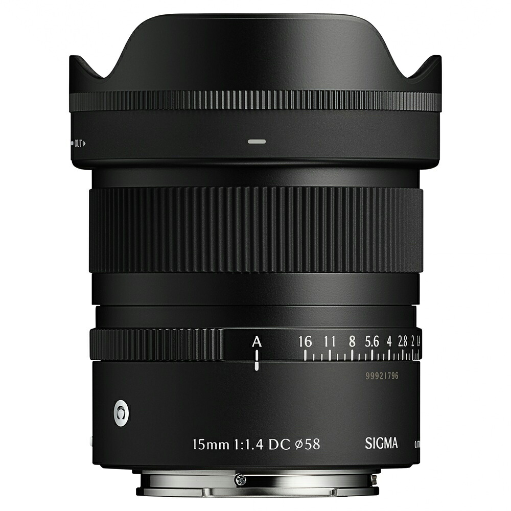 【ご購入前に、納期お問合せください】 SIGMA シグマ 15mm F1.4 DC | Contemporary ソニー Eマウント用　 SONY E mount ミラーレス専用　APS-C対応｜エムスタ