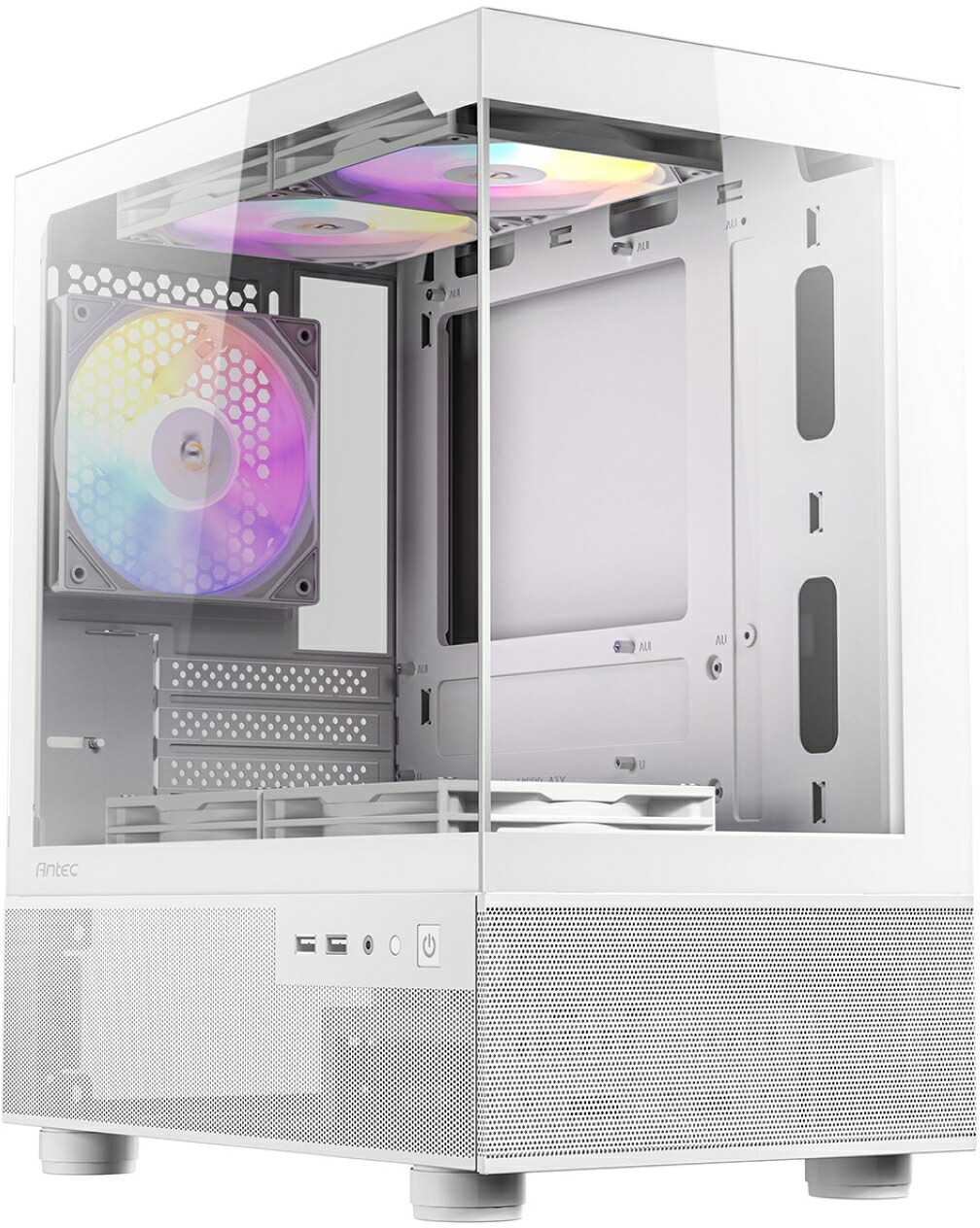 Antec アンテック Micro-ATX対応ミニタワーPCケース RGBファン5個標準搭載 ホワイト CX200M RGB Elite White