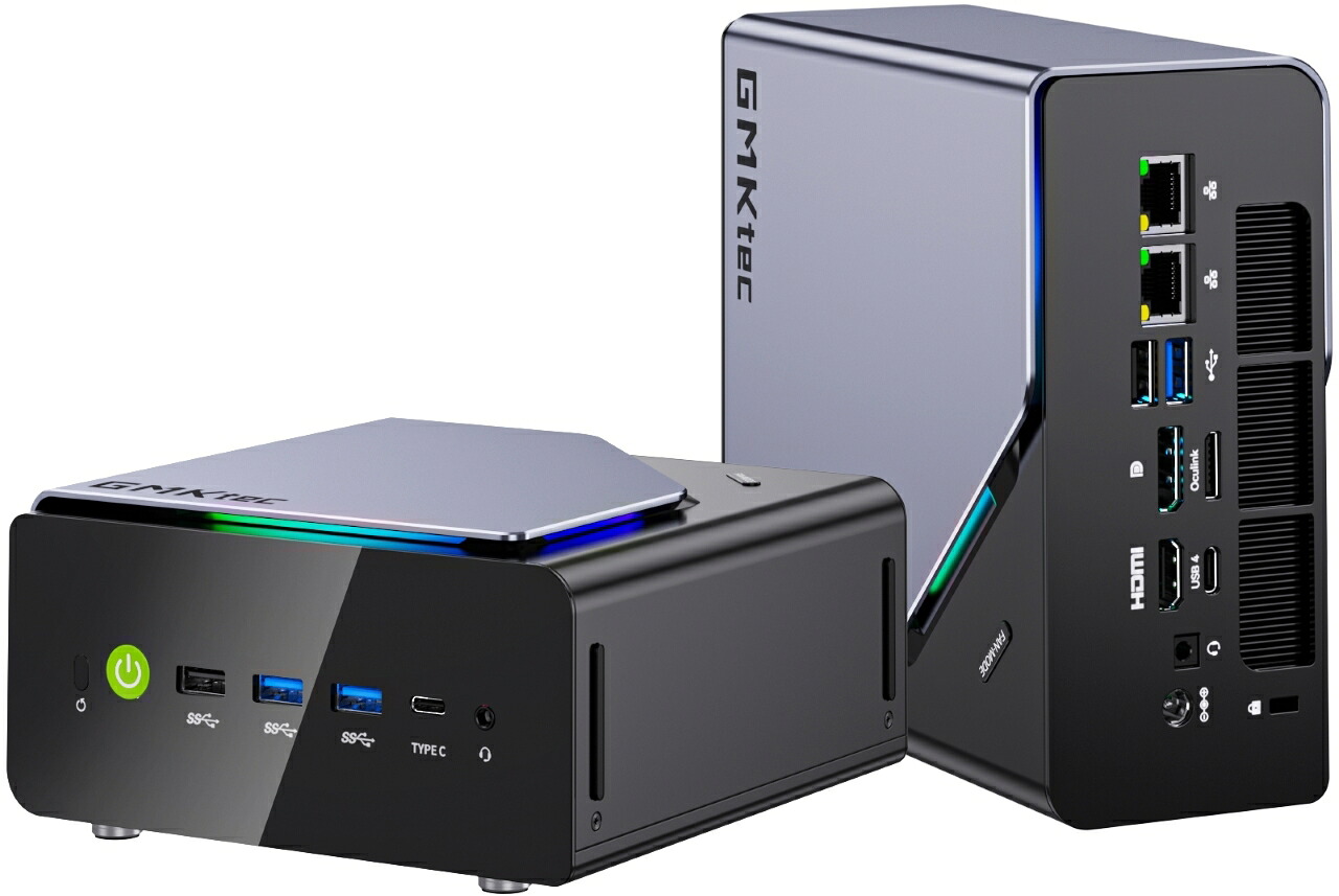 GMKtec AMD Ryzen 7 H 255搭載 高性能ミニPC NucBox K12 ブラック K12-32/1T-W11Pro(H 255)