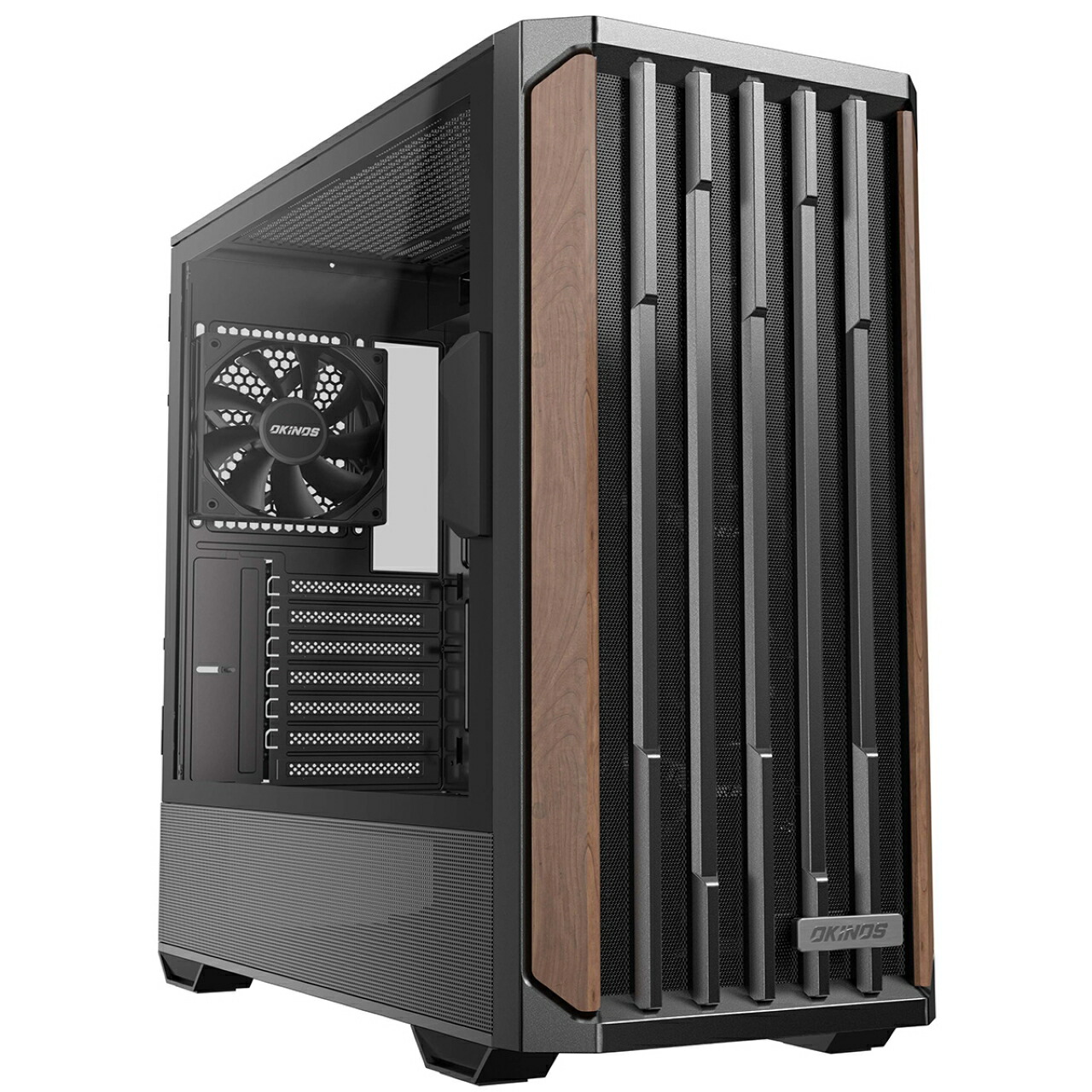 Okinos ATX対応ミドルタワーPCケース 120 mmファン4個標準搭載 ブラック Cypress 7