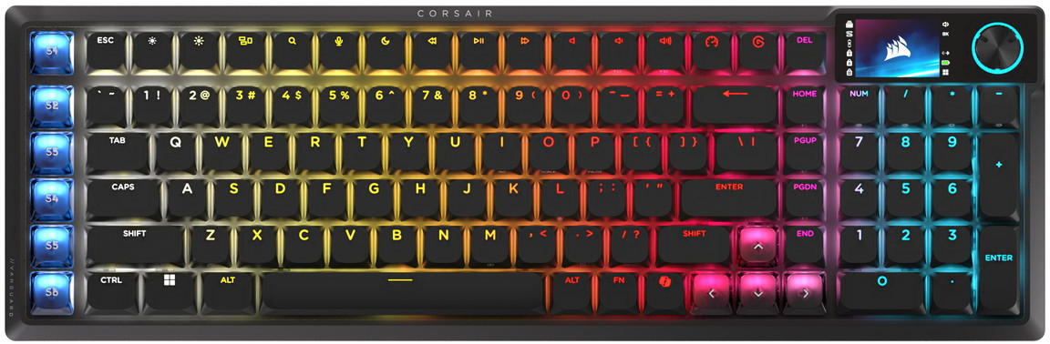 CORSAIR コルセア VANGUARD AIR 99 WL ゲーミングキーボード 置き目プロファイル光学力学的US取り合わせ 黒いこと CHR-91HA01B-NA