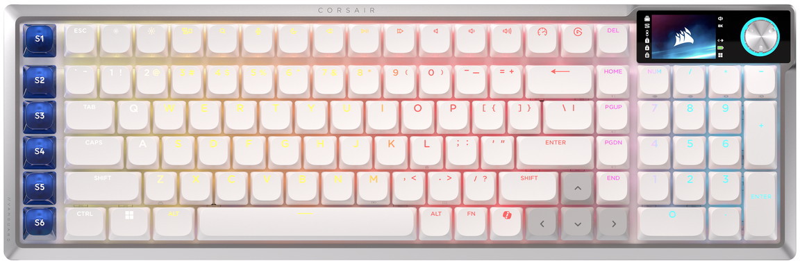 CORSAIR コルセア VANGUARD AIR 99 WL ゲーミングキーボード 置き目プロファイル光学力学的US取り合わせ 白いこと CHR-91H901B-NA