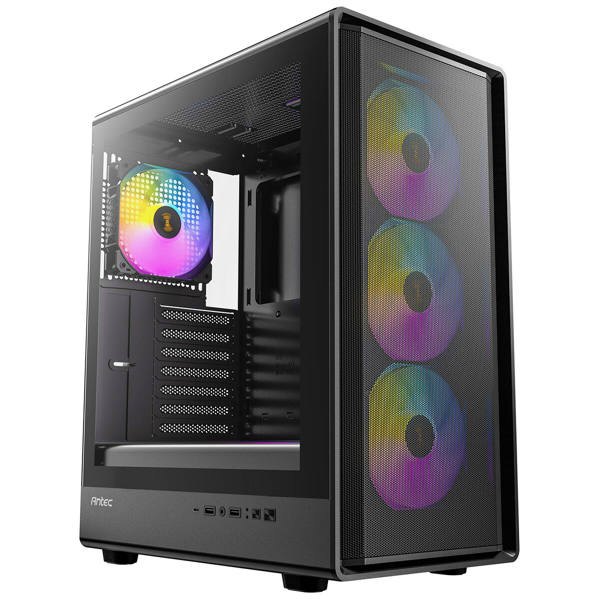 Antec アンテック 強化因子硝子ダイアログボックス積み上げる 冷やかす型真っただ中高閣パソコン容れもの 黒いこと P6 Neo ARGB