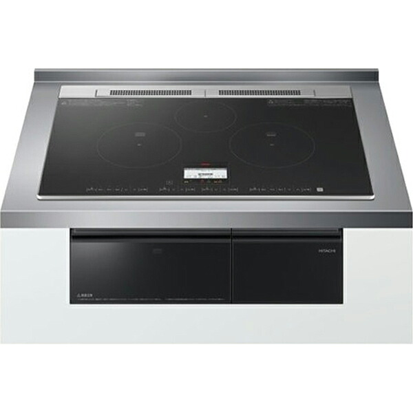 【大型商品の為時間指定不可】 HITACHI 日立 IHクッキングヒーター ビルトイン 75cm 3口 N8ATシリーズ[鉄・ステンレス対応]HT-N8AKTWF K ブラック 【こちらの商品は、沖縄県、離島の配送が出来ませんのでご了承下さいませ。】｜エムスタ