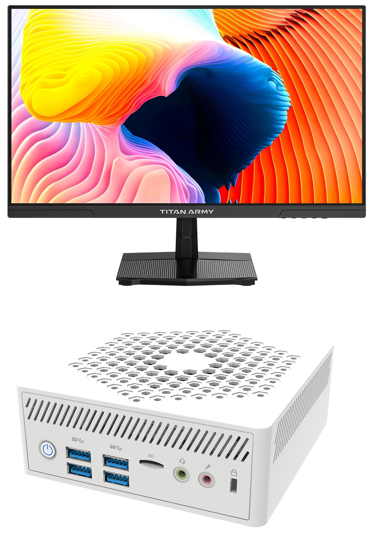 リンクス+Titan Army 超省スペースミニPC＆ Titan Army P2510G2ゲーミングモニター セット｜エムスタ 51,360円
