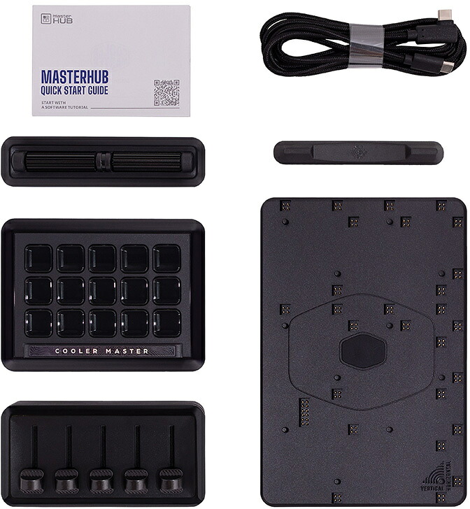 クーラーマスター MasterHUB Creator Kit/クリエイター向けコントロールデバイス/モジュール式 MHSK13AA00|エムスタ