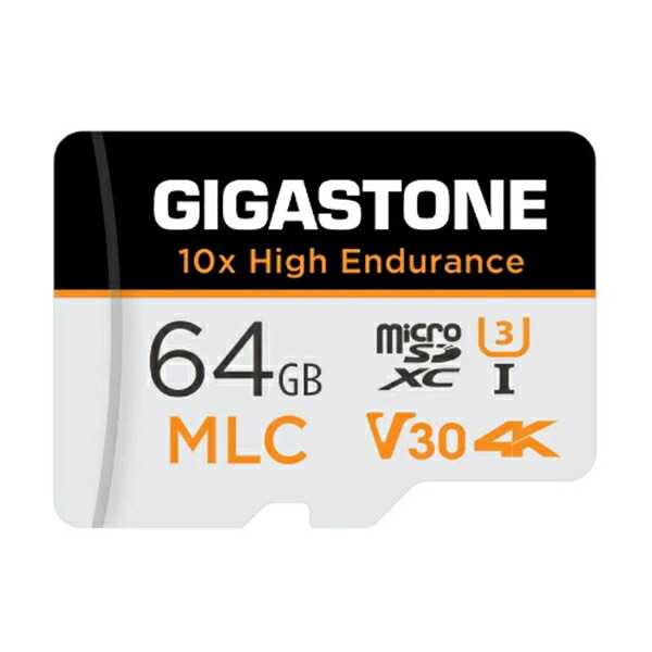 Gigastone 高耐久MLC マイクロSDカード 64GB SDXC U3 V30 クラス10 UHS-I 超高速 読込100MB/s 書込65MB/s GJMX-GMLC｜エムスタ