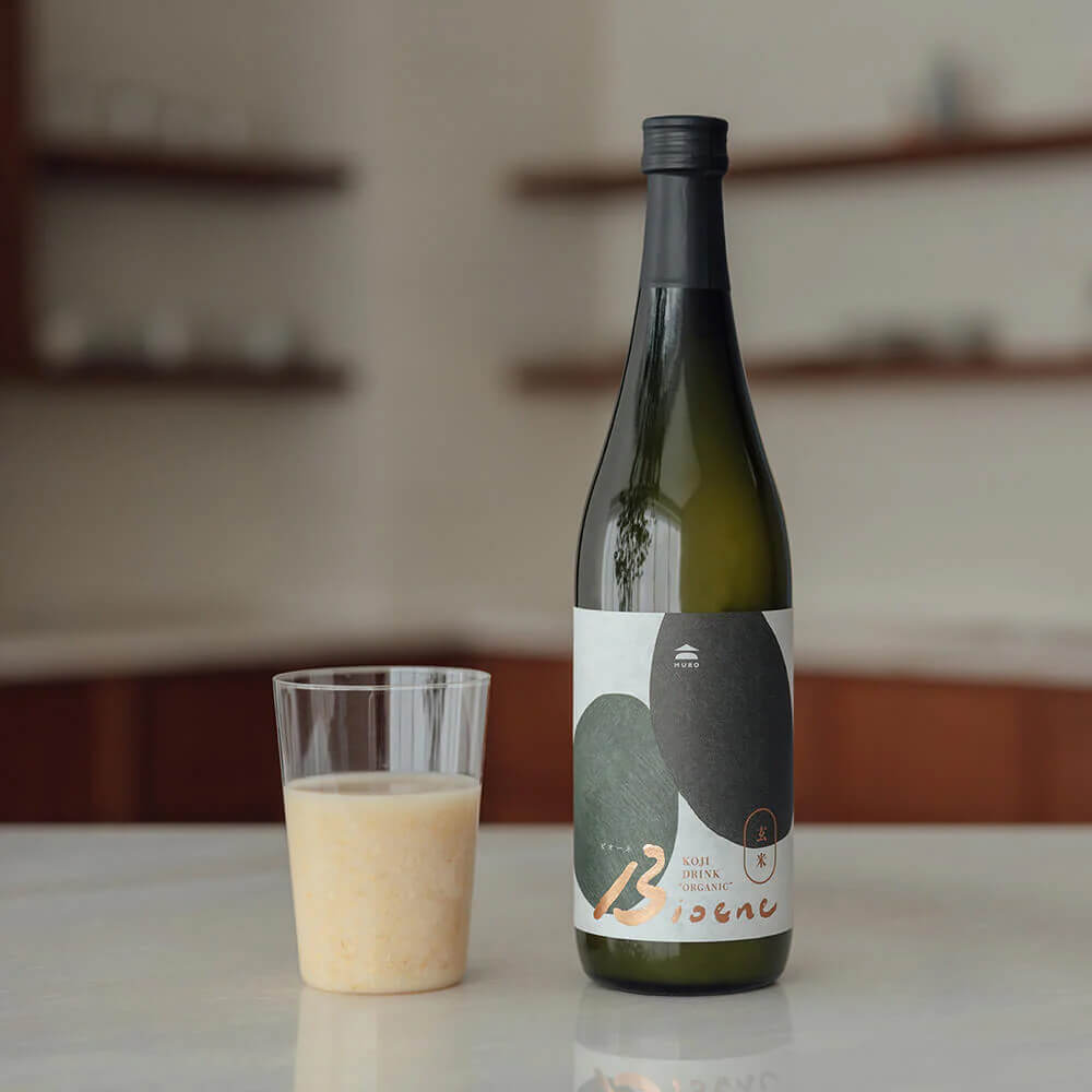 【有機玄米甘酒】 Bioene 720ml ビオーネ 甘酒 米麹 あまざけ ノンアルコール レジスタントプロテイン KOJI DRINK 国産 有機玄米 有機JAS認証 玄米甘酒 MURO あま酒 砂糖不使用 ノンシュガー 飲む点滴 おしゃれ 香ばしい 食物繊維|麹専門店MURO