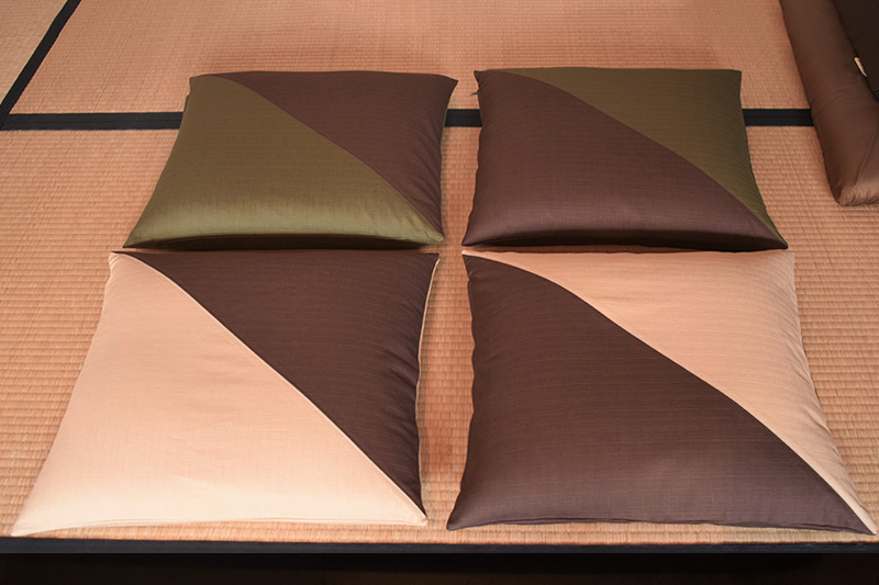 限定 かわり織 （2色使い） 座布団カバー 50ｘ50ｃｍ ※業務用サイズ 無地 （4種類あります）