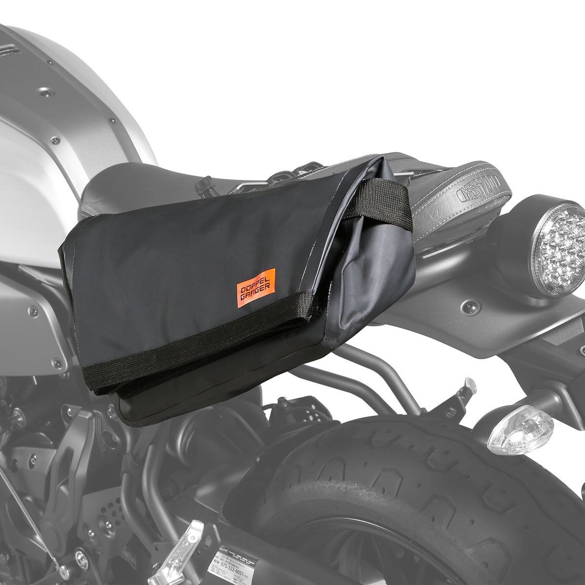 ドッペルギャンガー DOPPELGANGER バイク用ターポリンシングルサイドメッセンジャーバッグ バイク用サイドバッグ 防水ターポリン仕様・簡単着脱フック ブラック DBT509-BK 【北海道・沖縄・離島配送不可】