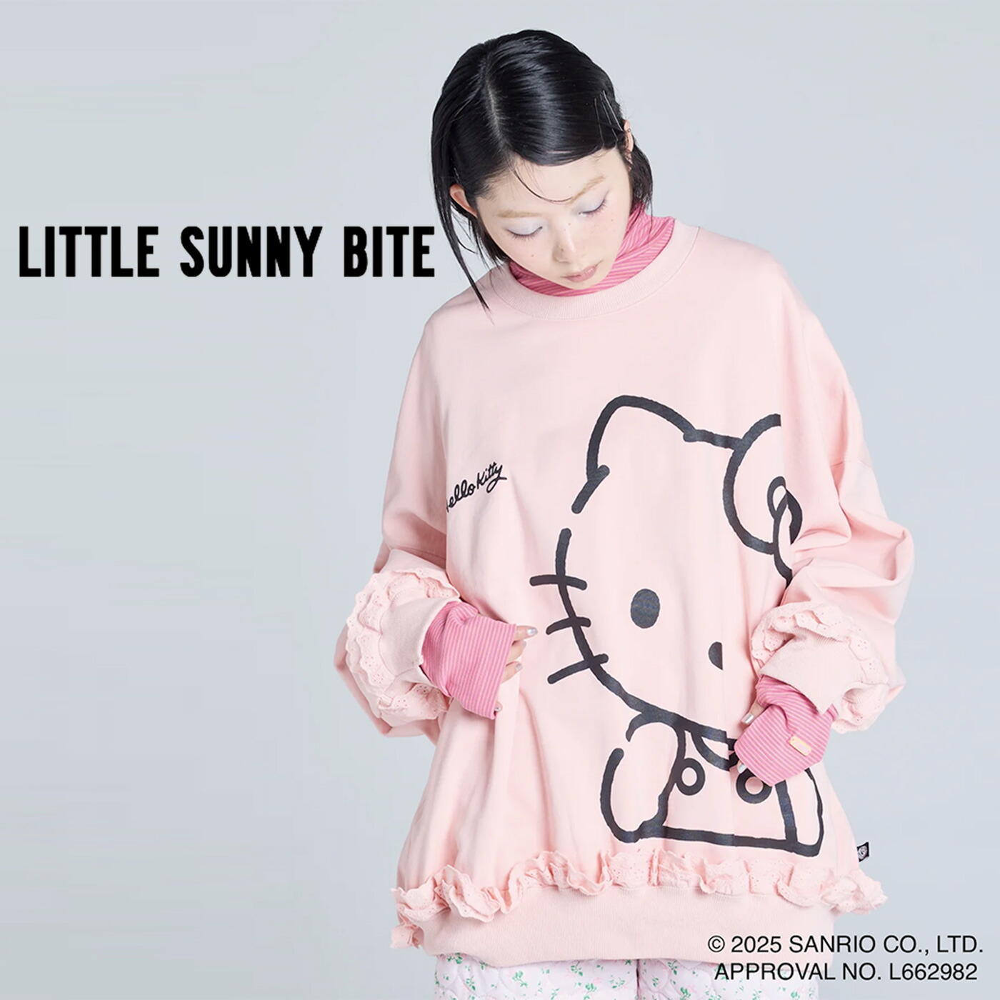 ハローキティ × リトルサニーバイト ニットトップス HELLO KITTY × little sunny bite knit top lsb-ltop-024a ニット コラボアイテム 2025春 楽天市場】SALE30%OFF ハローキティ × リトルサニーバイト ニット