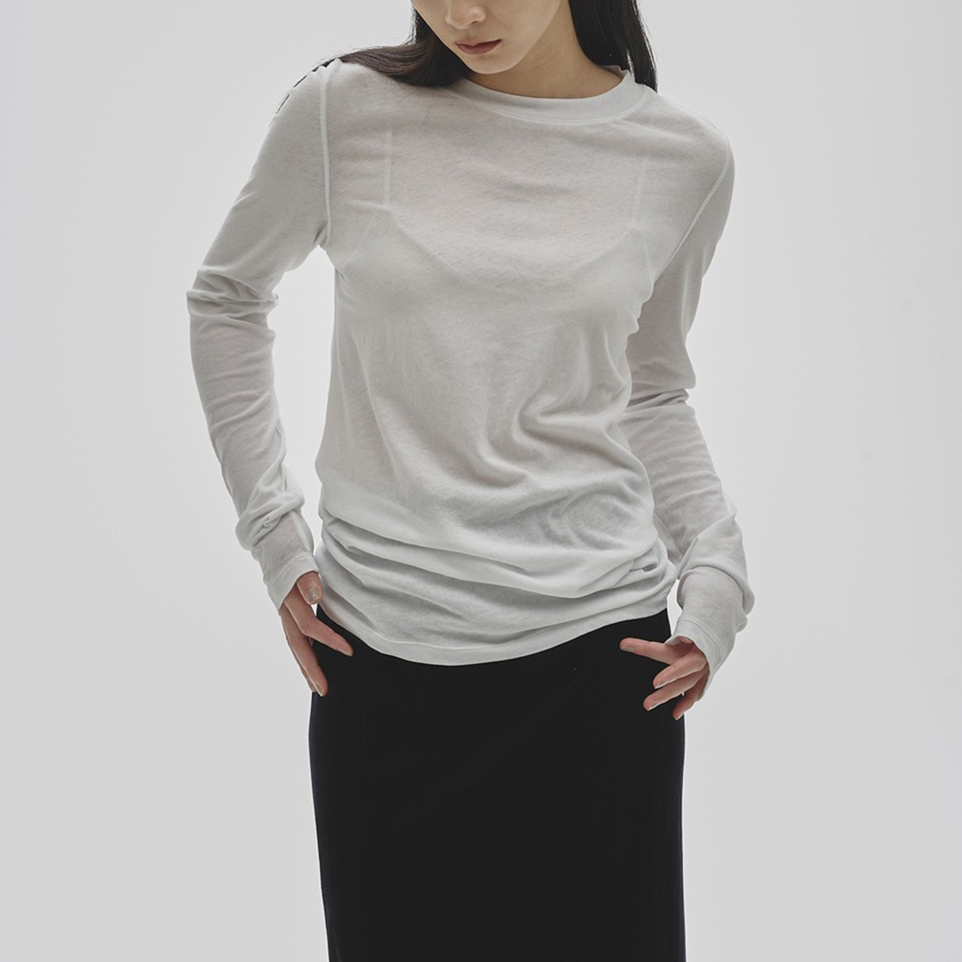 トップス TODAYFUL Border Long T-shirts C/GRY Border Long T-shirts（Tシャツ/カットソー）｜TODAYFUL（トゥデイフル