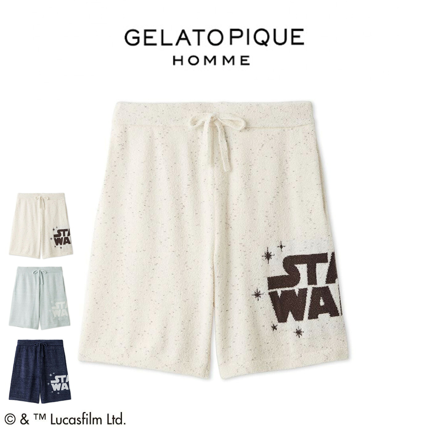 GELATO PIQUE HOMME STAR WARS メンズ スムーズィーハーフパンツ