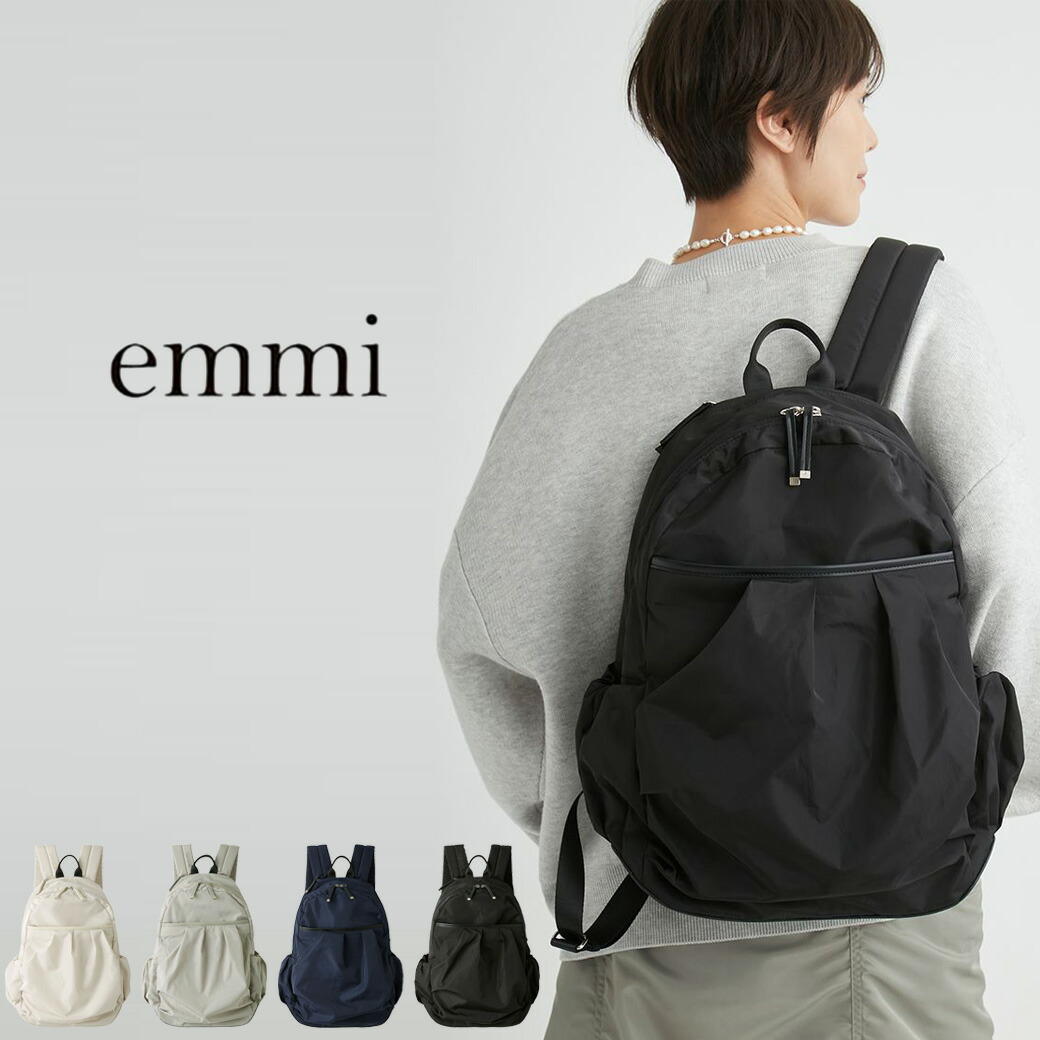 楽天市場】emmi atelier エミ アトリエ eco撥水ベーシックバックパック リュック 13wgb206330 13wgb239302  13wgb249306 レディース スポーツBAG ジムバッグ yoga ヨガバッグ カードケース付き セレクトショップムー : セレクトショップ ムー