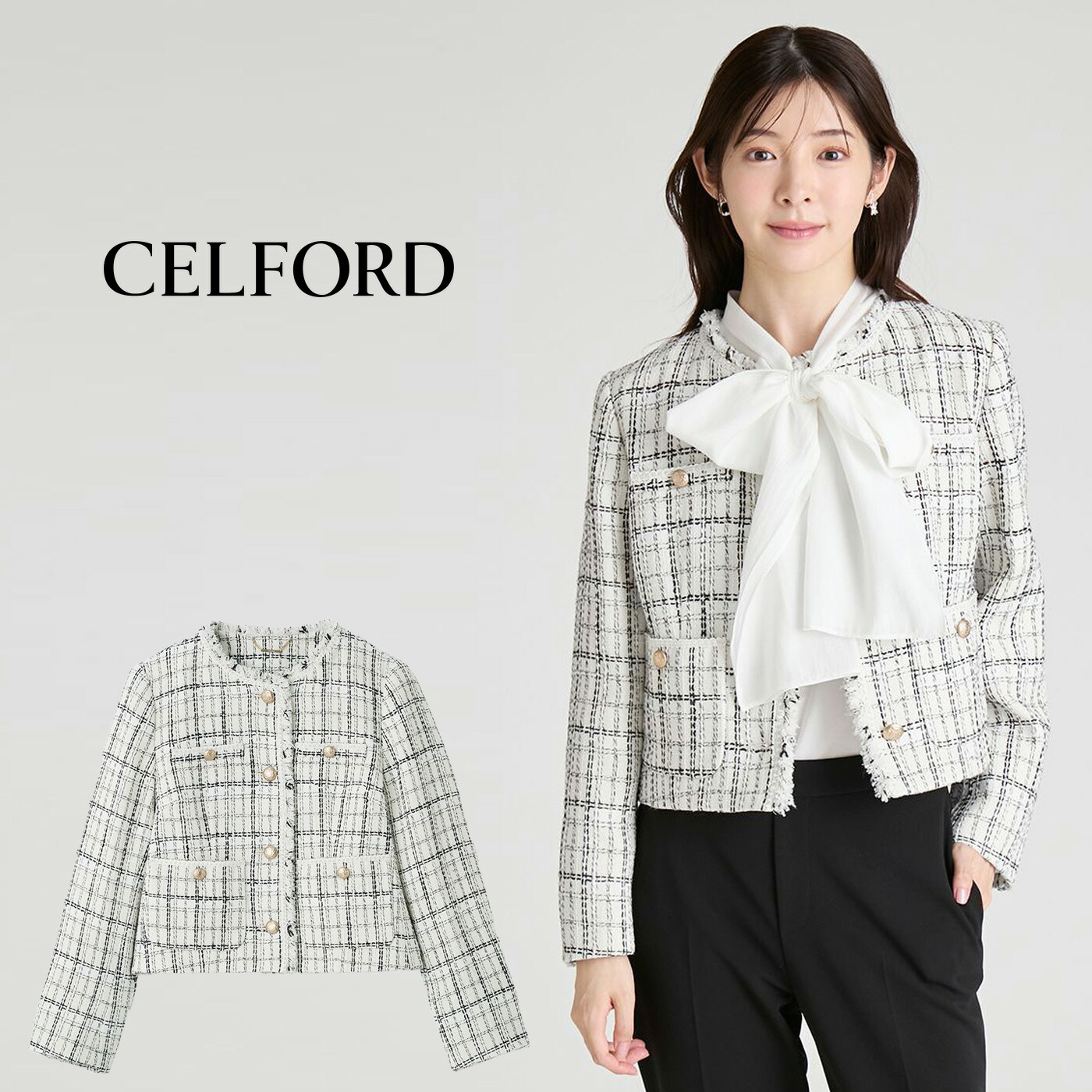 楽天市場】CELFORD セルフォード 2WAYメタルボタンジャケット