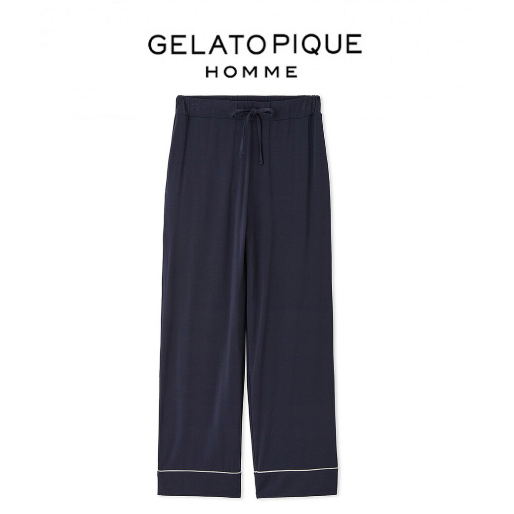 ジェラートピケ　バリエーションパジャマシャツ　ロングパンツ　セット 楽天市場】ジェラートピケ gelato pique パイピングロングパンツ